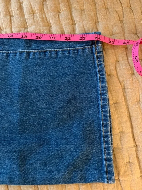 Madewell High-Rise Button Fly Wide Leg Jeans in Blue Wash - Picture 6 of 6